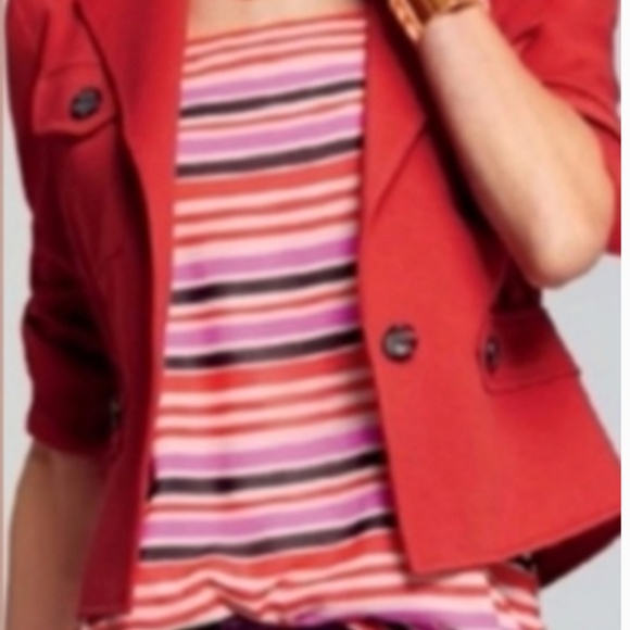 CAbi Mod Striped Banded Cami Blouse - Picture 2 of 3